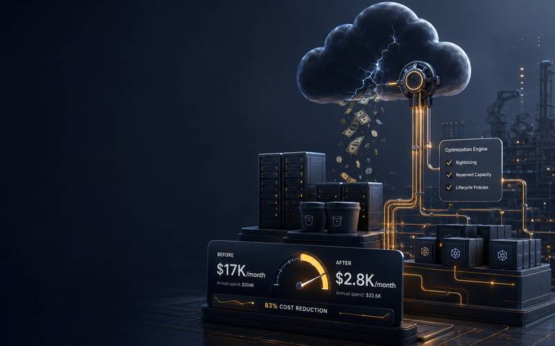 How We Reduced Cloud Infrastructure Cost from $17K/month to $2.8K/month