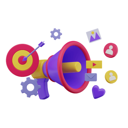 Social media marketing icons