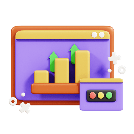 Website traffic analytics chart
