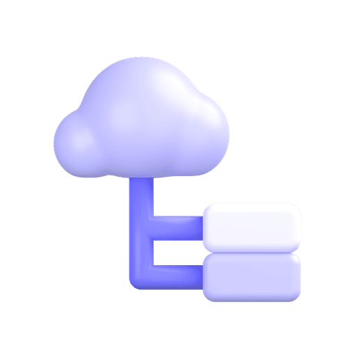 Cloud connection and networking icon